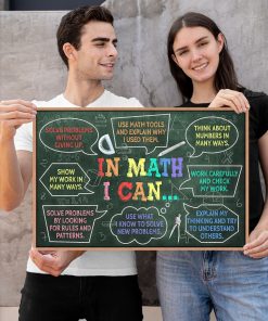 Wonderful In Math I Can Math Classroom Poster