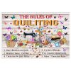 The Rules Of Quilting Poster