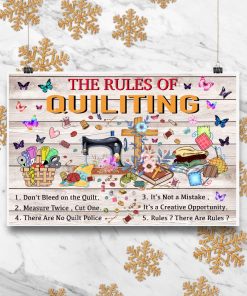 Real The Rules Of Quilting Poster