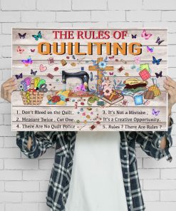 Esty The Rules Of Quilting Poster
