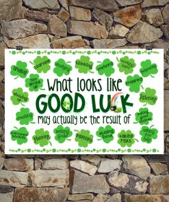 Buy In US What Looks Like Good Luck - St. Patrick's Day Classroom Poster