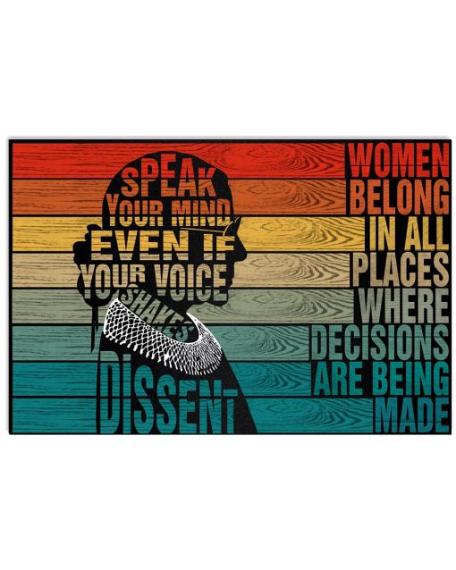 Speak Your Mind Even If Your Voice Shakes Dissent Poster