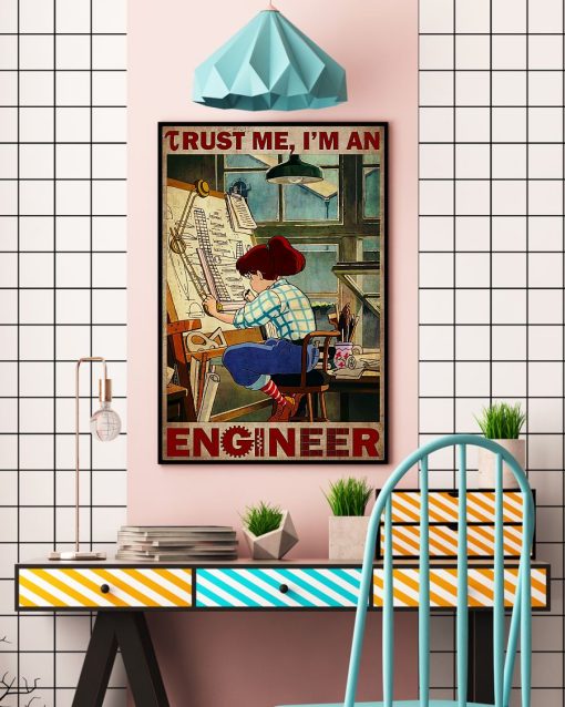 Free Trust Me I'm An Engineer Vintage Poster