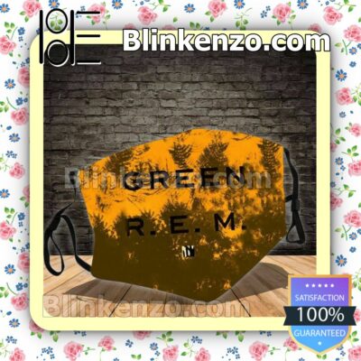 R.e.m. Green Album Cover Reusable Masks
