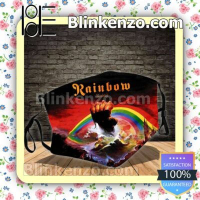 Rainbow Rising Album Cover Reusable Masks